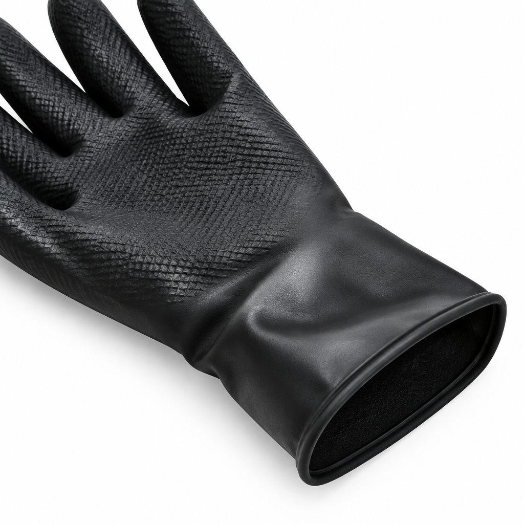 Guante Contra Ácidos Negro JYRSA SG-2022L9 de 450mm-4