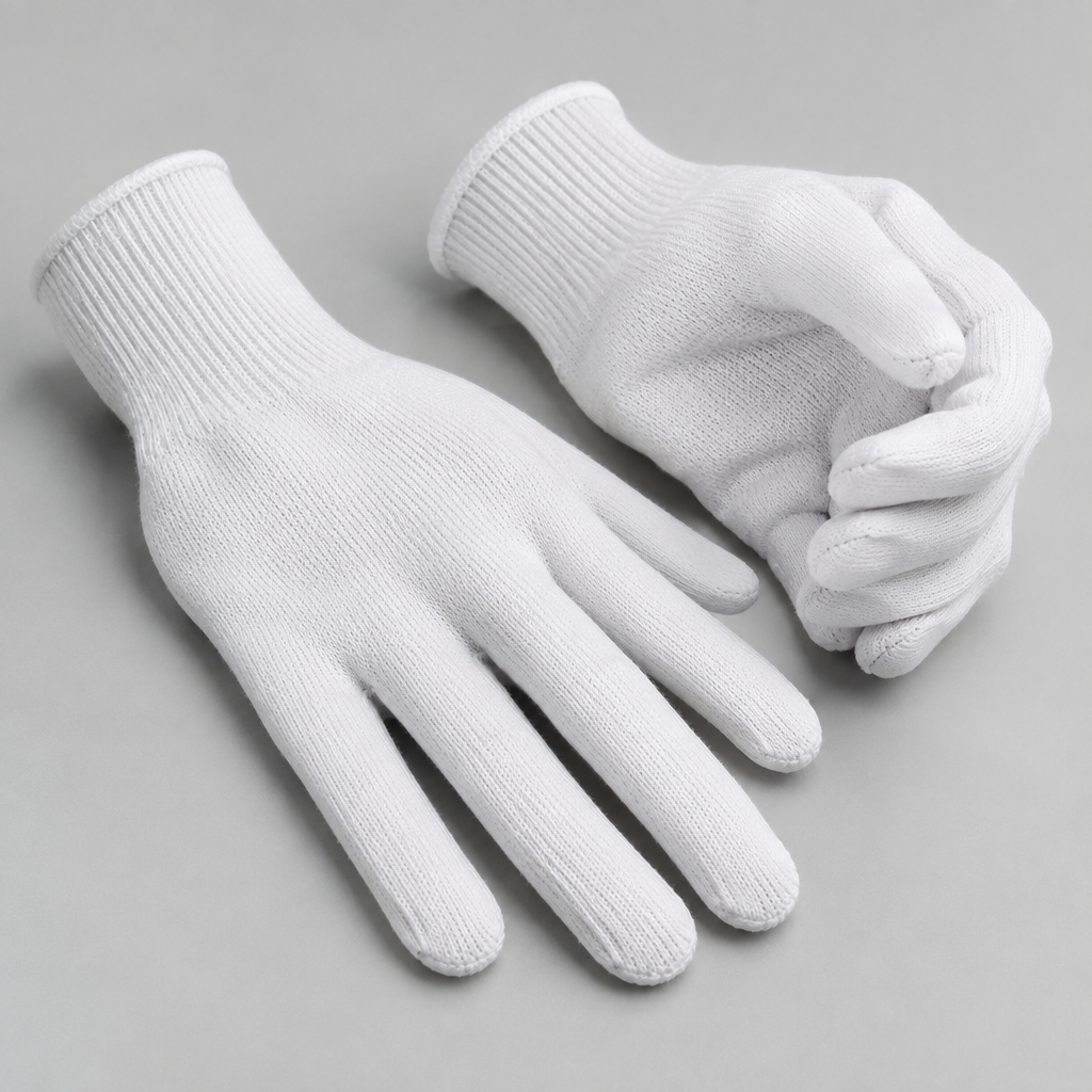 GUANTE DE NYLON BLANCO PAR-4