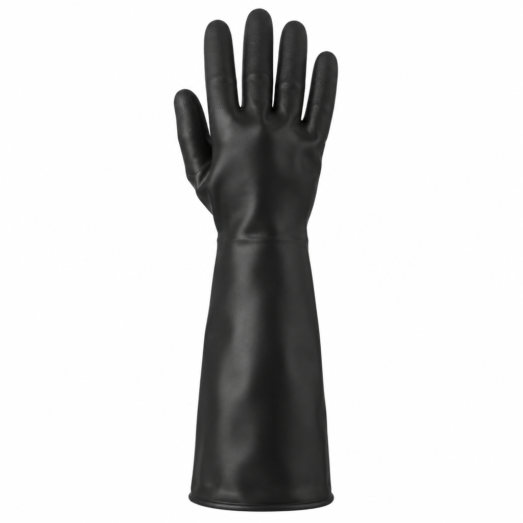Guante Contra Ácidos Negro JYRSA SG-2022L9 de 450mm-1