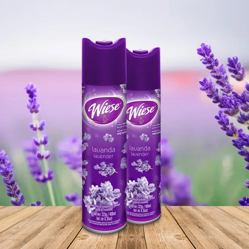 Aromatizante Wiese Lavanda 323 g Ambientador en Aerosol con Fragancia Relajante y Duradera