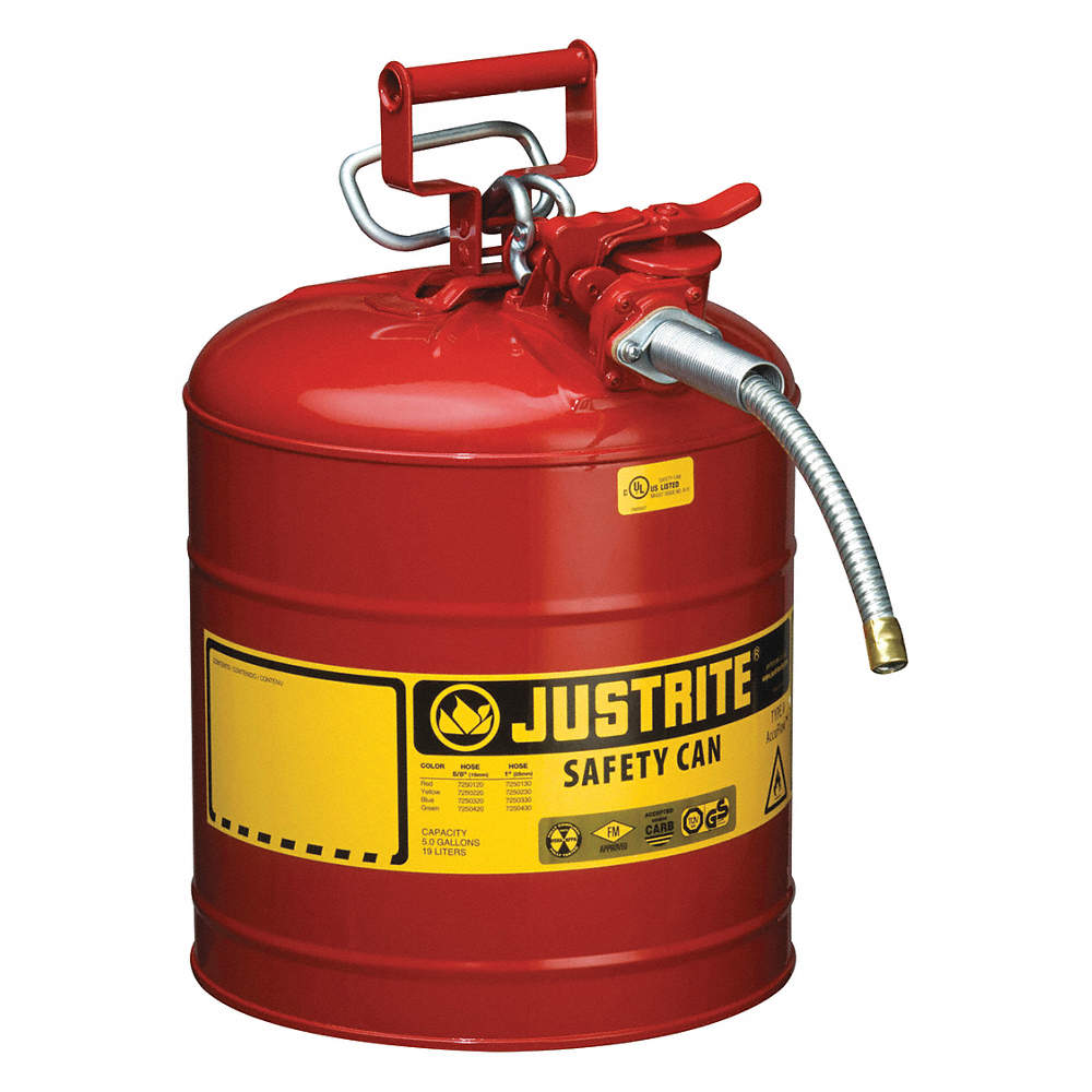 Bidón de Seguridad Tipo II 5 Galones Contenedor Certificado para Combustible