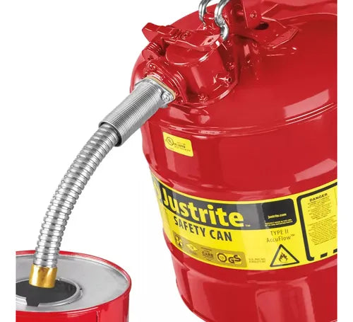 Bidón de Seguridad Tipo II 5 Galones Contenedor Certificado para Combustible-6