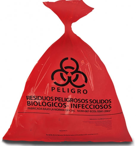 Bolsa para Residuos Peligrosos Biológicos Infecciosos RPBI Manejo Seguro de Desechos Médicos Paquete con 350 pza-1