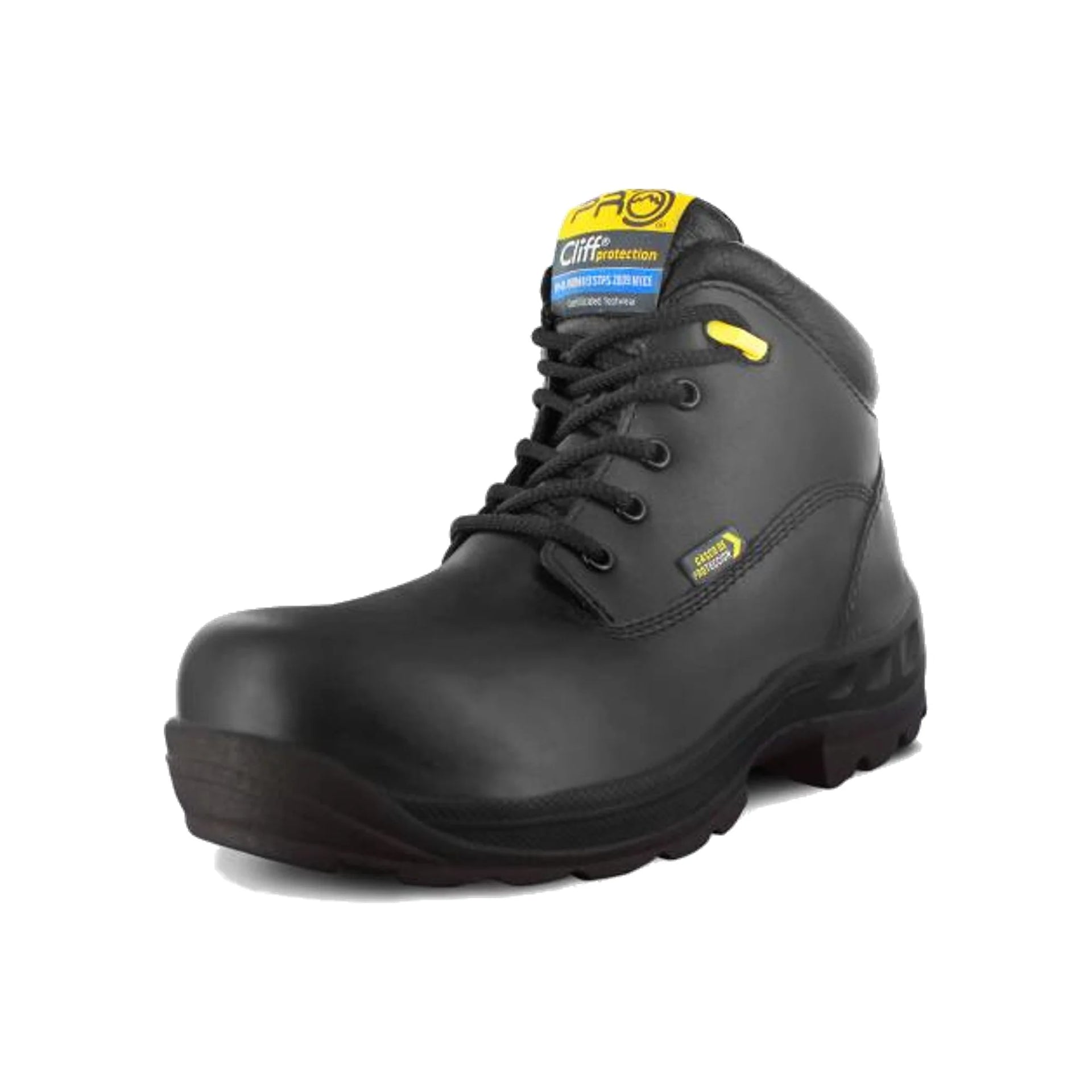 Bota Cliff 330 Negro Calzado de Seguridad Industrial Antiderrapante Par