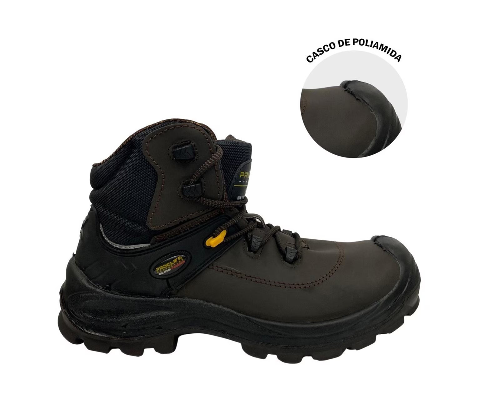 Bota Cliff Modelo 329 Café Bota de Seguridad Industrial Par-4
