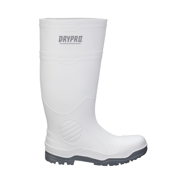 Bota Drypro Blanca con Suela Gris | Bota Impermeable Antiderrapante Par-1