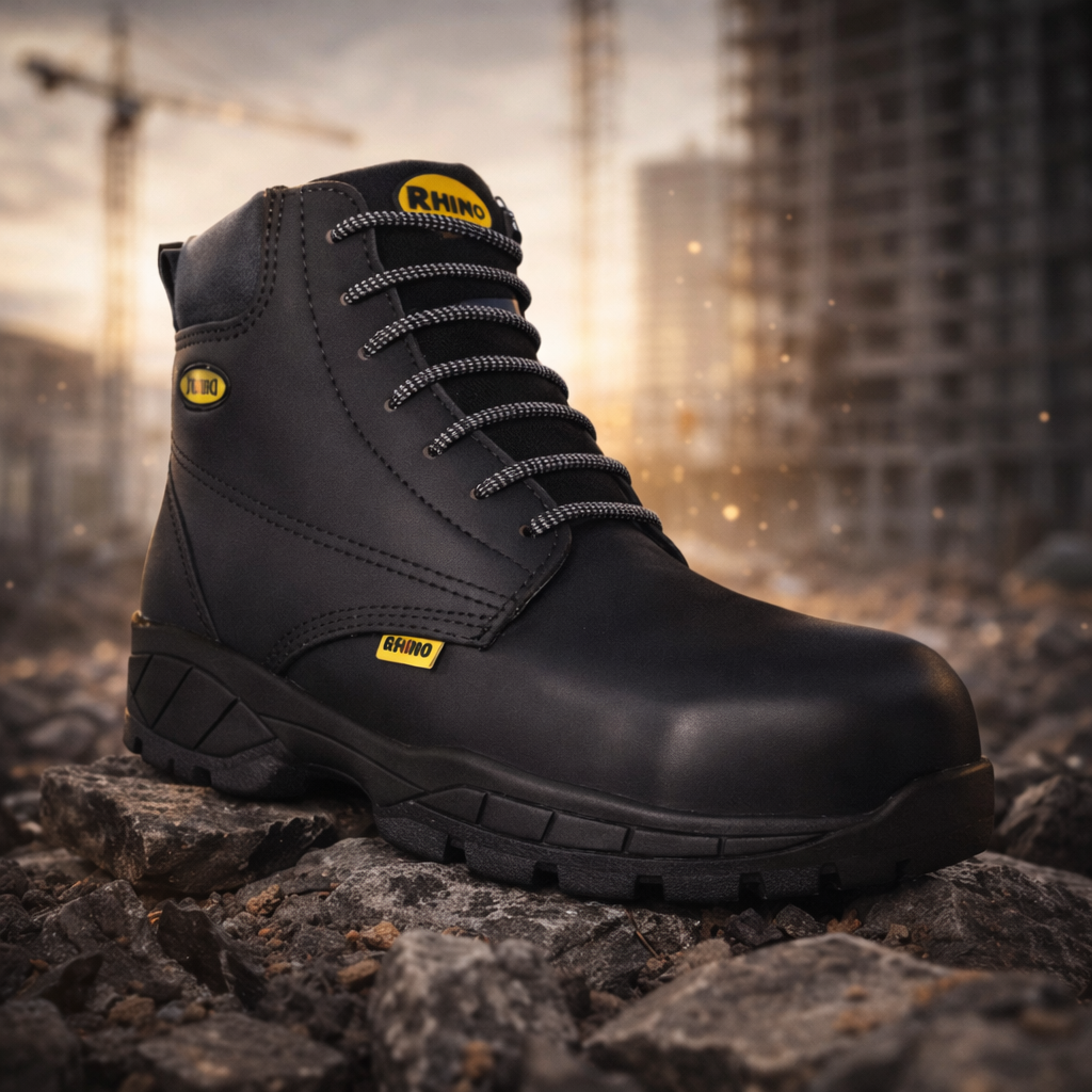 Bota Rhino Negra Mod. 6-603 Calzado de Seguridad Industrial Par-2