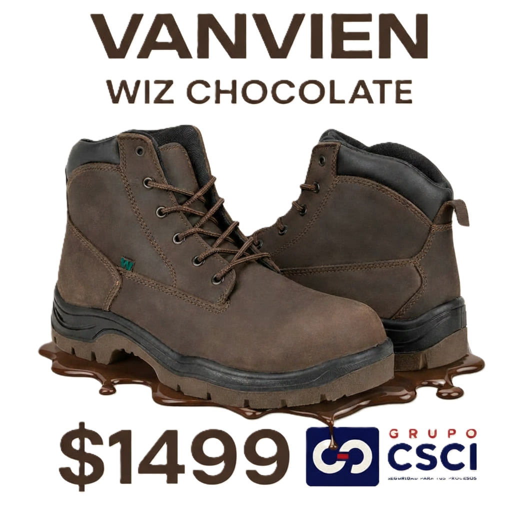 Bota de Seguridad VanVien Wiz Chocolate-5