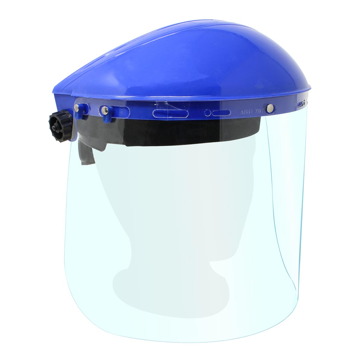 Cabezal Termoplástico Azul con Mica AL-440 DermaCare Protector Facial Industrial Paquete con 10 pza-1