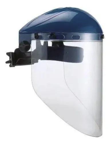 Cabezal Termoplástico Azul con Mica AL-440 DermaCare Protector Facial Industrial Paquete con 10 pza-3