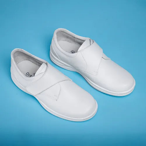 Calzado Blanco Ortoflex Mod. 7001 Zapato Industrial Cómodo y Antiderrapante Par-1