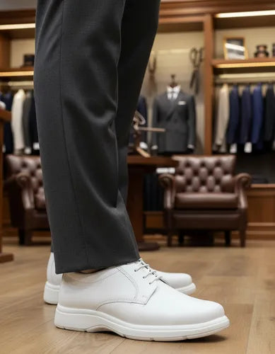 Calzado Blanco 20 HRS Modelo 206 Zapato Industrial Cómodo para Jornadas Prolongadas Par
