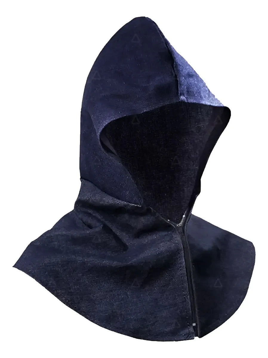 Capucha de Mezclilla con Cierre Protección para Soldadura y Trabajo Industrial-3