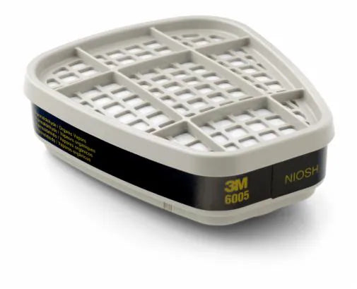 Cartucho 3M 6005 para Formaldehído y Vapores Orgánicos Filtro para Respirador Industrial Paquete  con 2 pza