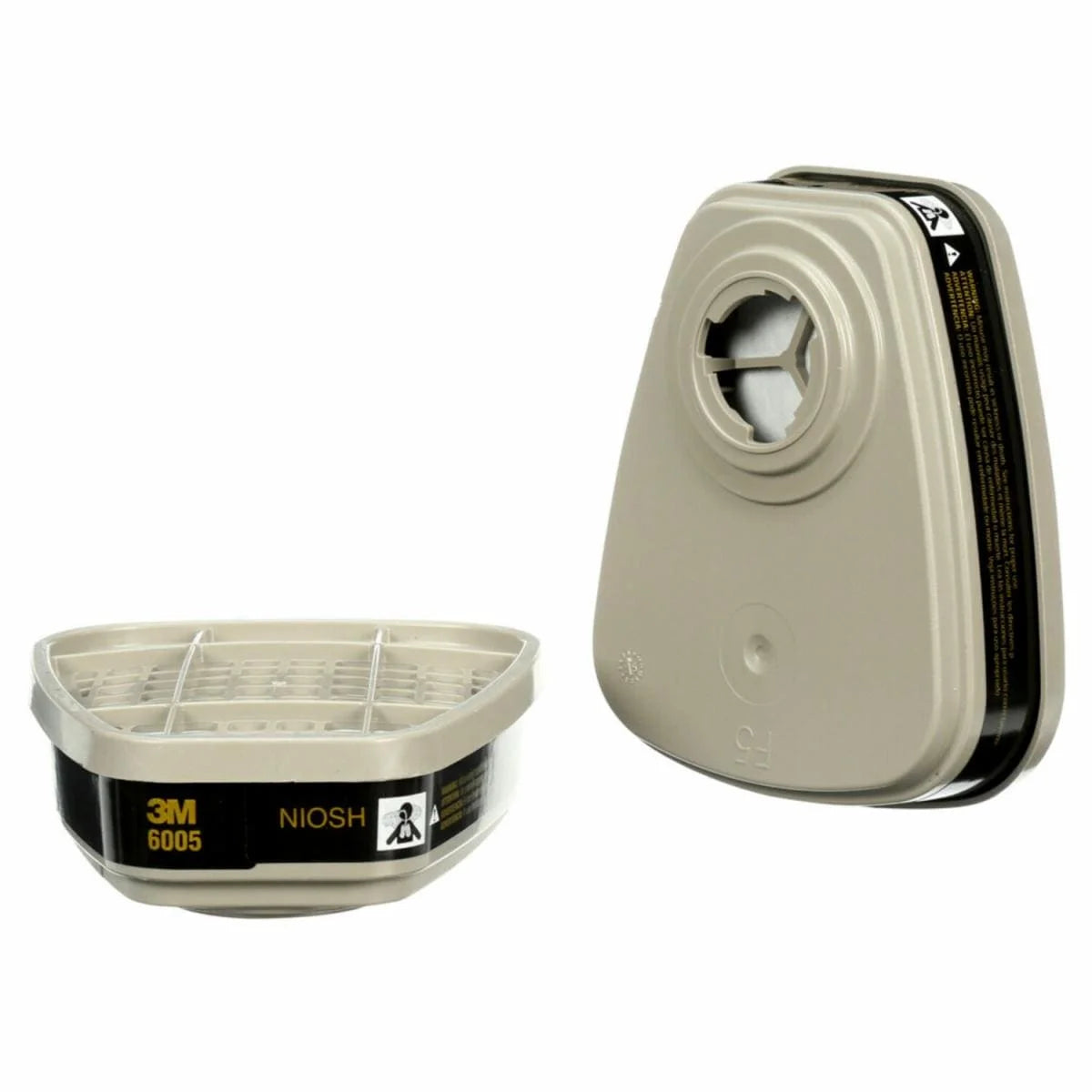 Cartucho 3M 6005 para Formaldehído y Vapores Orgánicos Filtro para Respirador Industrial Paquete  con 2 pza-3