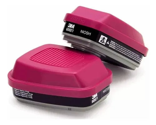 Cartucho Dual 3M 60921 Vapores Orgánicos y P100 | Paquete con 2 Piezas-2
