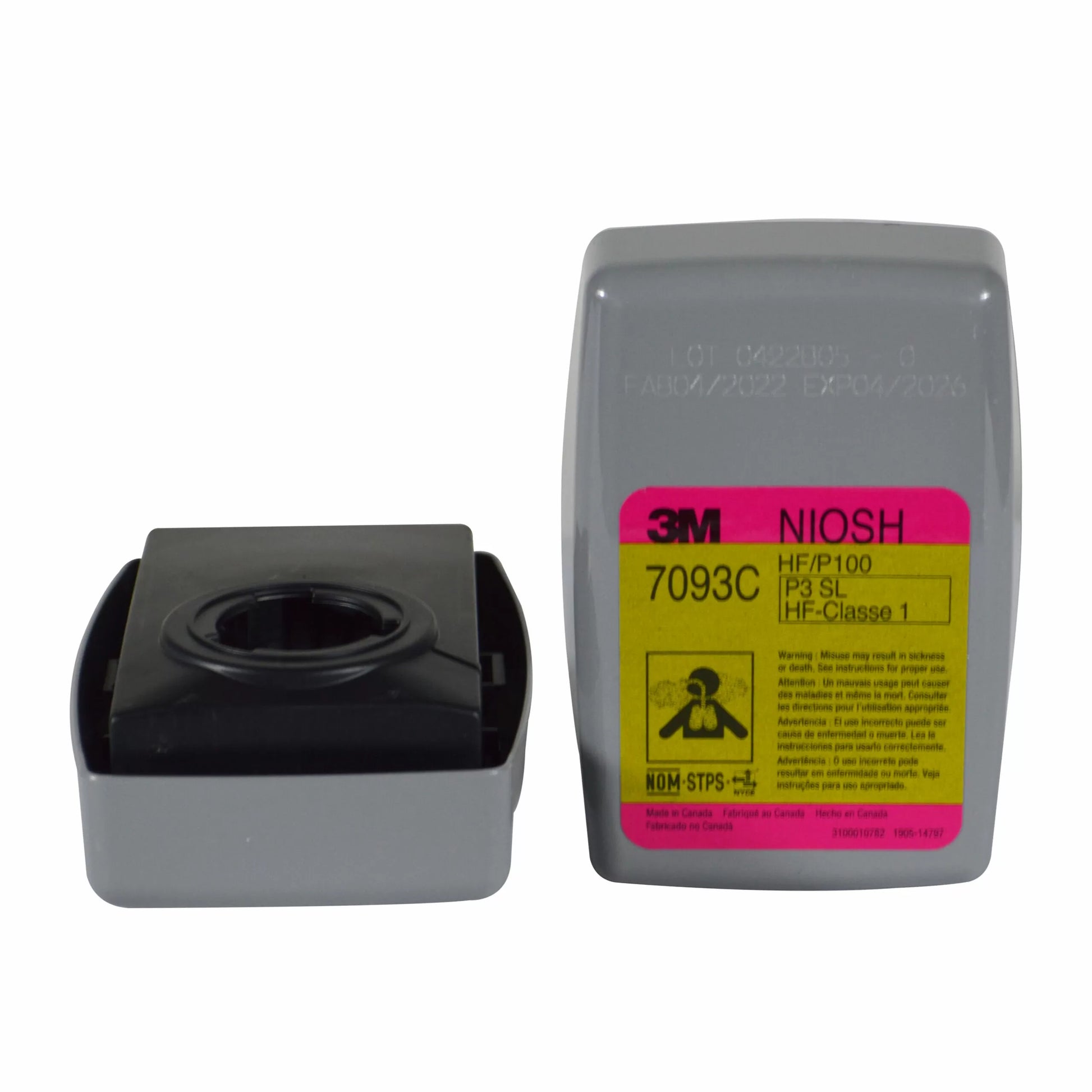 Filtro Cartucho 3M 7093C P100 y Vapores | Paquete con 2 Piezas-6