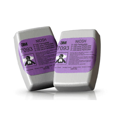 Cartucho para Partículas P100 7093 3M Protección Respiratoria Caja con 2 Piezas