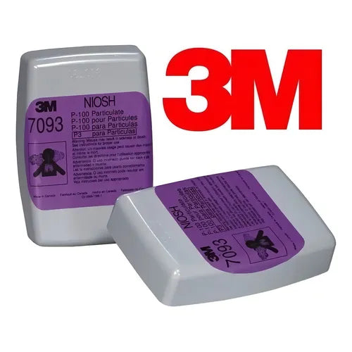 Cartucho para Partículas P100 7093 3M Protección Respiratoria Caja con 2 Piezas-3