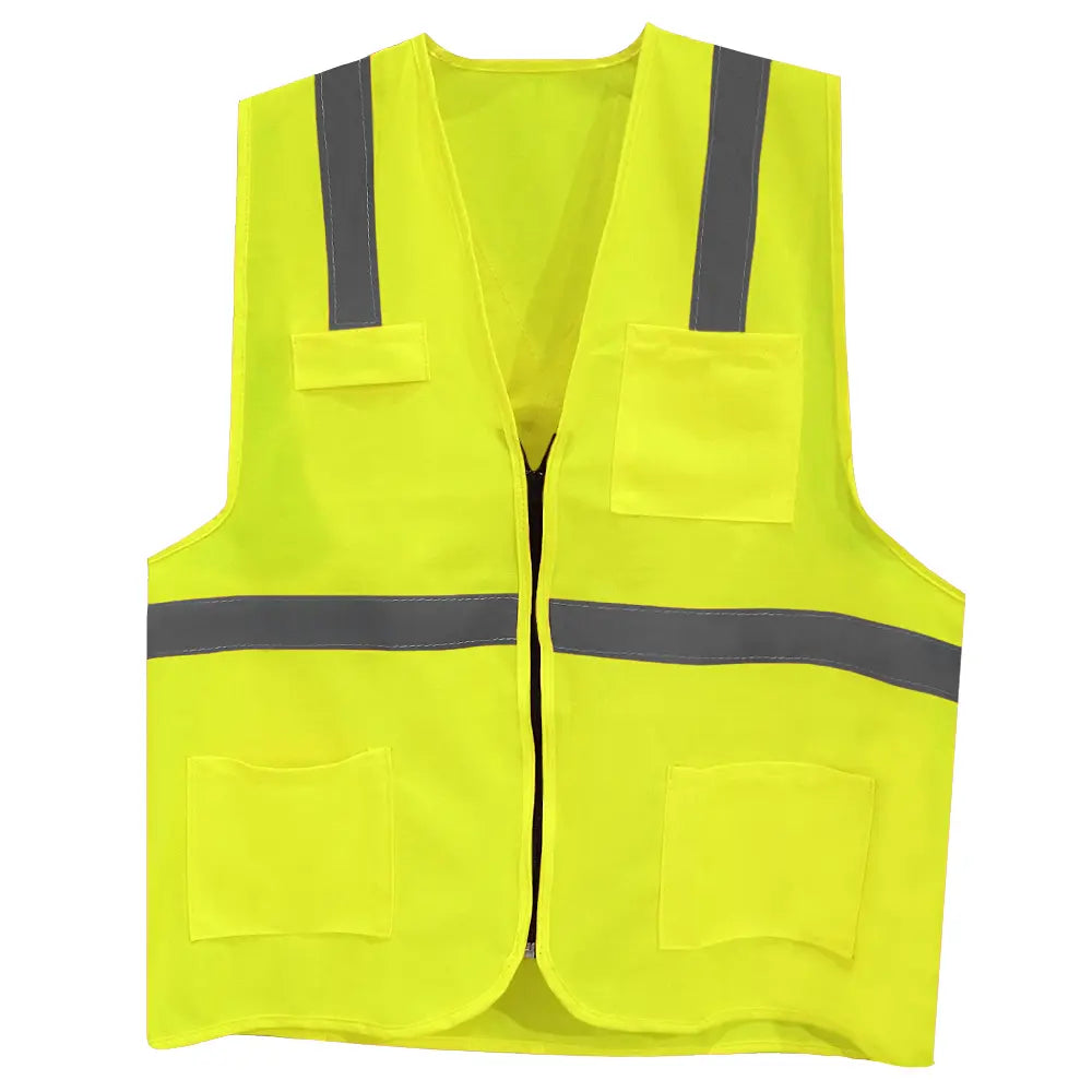 Chaleco ALCH de Poliéster con Reflejante Alta Visibilidad y Seguridad Industrial