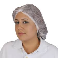 Cofia Plisada Blanca 24” Protección Higiénica Desechable Paquete con 100 Piezas-3