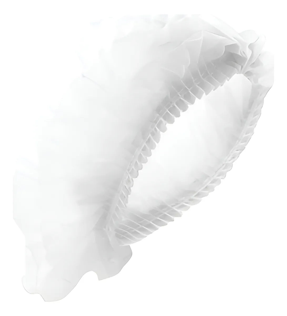 Cofia Plisada Desechable Blanca CSCI Paquete con 100 Piezas