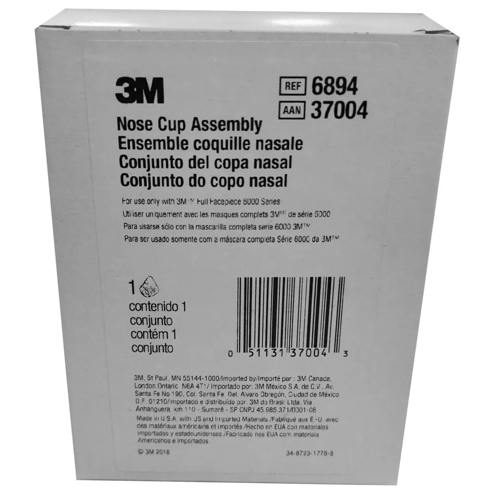Conjunto Copa Nasal 3M 6894 Repuesto Respirador Serie 6000-4