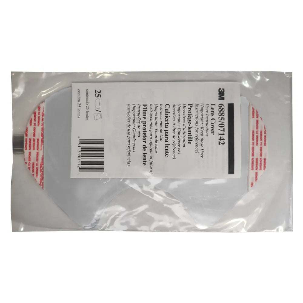 Cubierta para Lente 3M 6885 Protector Transparente para Respirador de Cara Completa Serie 6000 Paquete con 25 pza-4