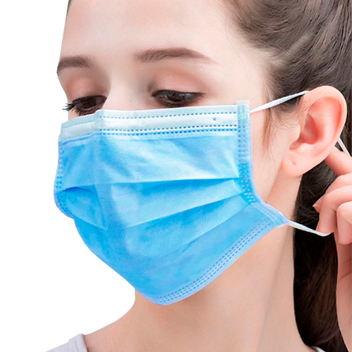 Cubre Boca Plisado Tricapa de Polipropileno TAC 50 Piezas-2