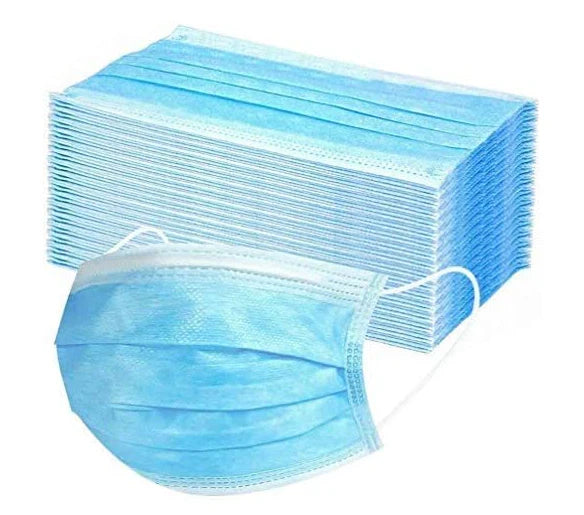 Cubre Boca Plisado Tricapa de Polipropileno TAC 50 Piezas-5