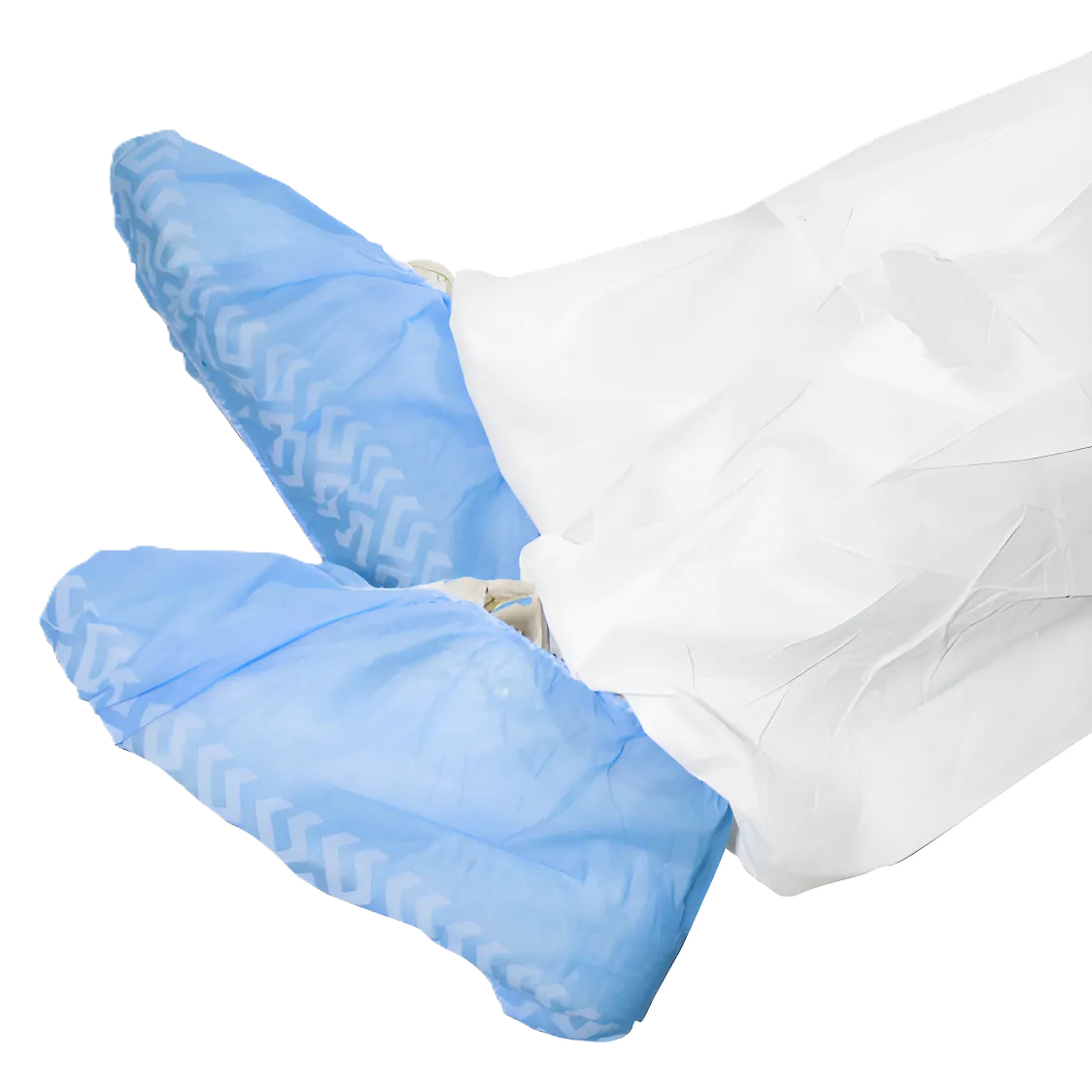 Cubre Zapato de Polipropileno Azul Antiderrapante 100 Piezas-1