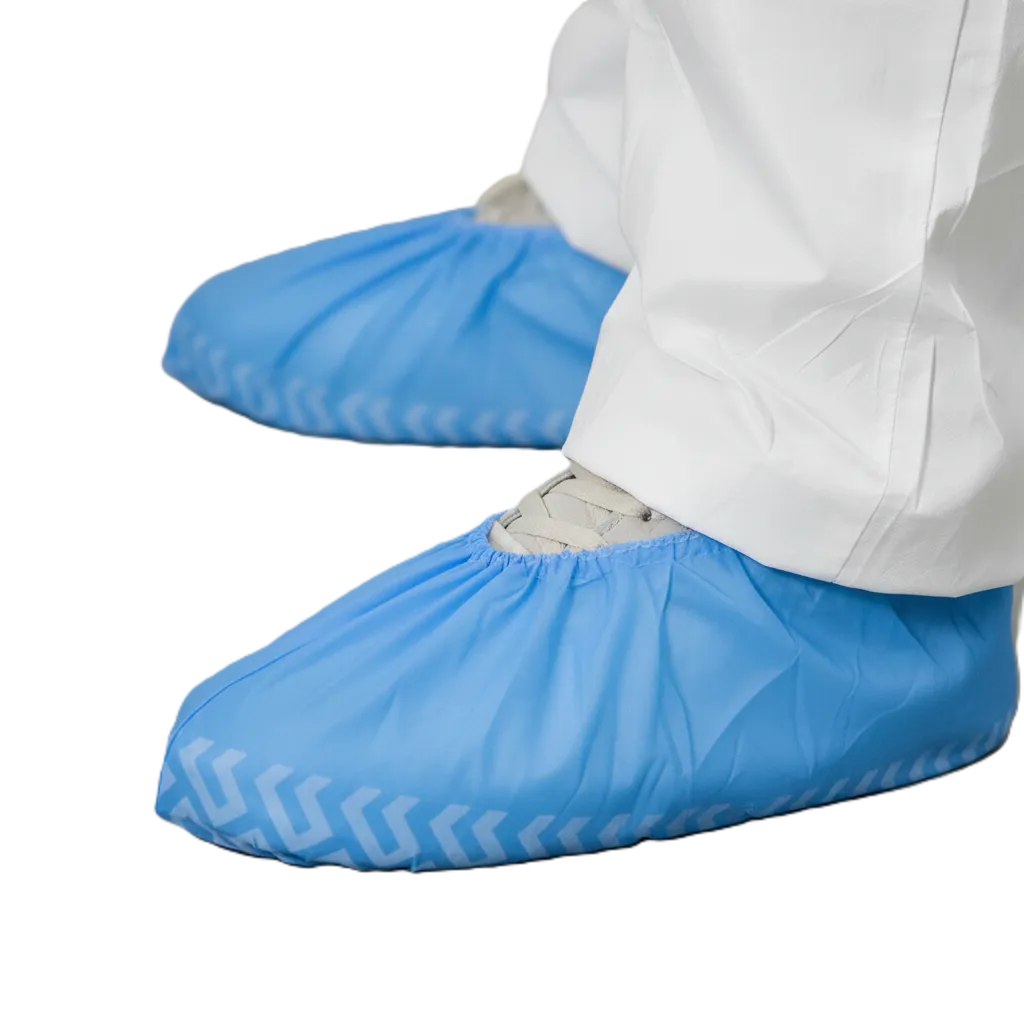 Cubre Zapato de Polipropileno Azul Antiderrapante 100 Piezas-2