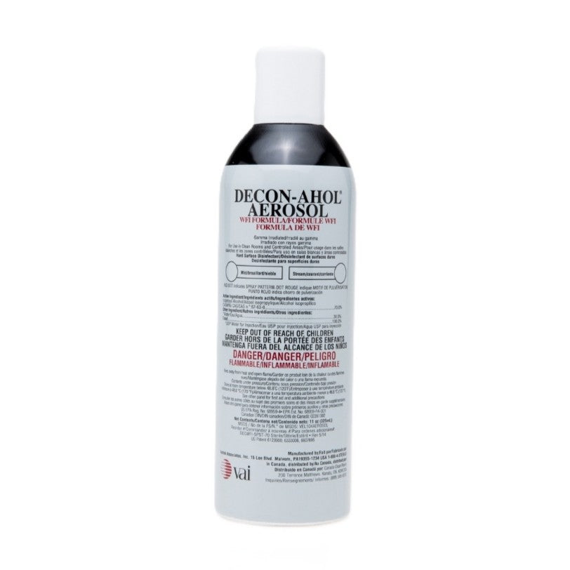 DECON-AHOL Aerosol DECWFI-SP-70 | IPA 70% Estéril | 24 latas