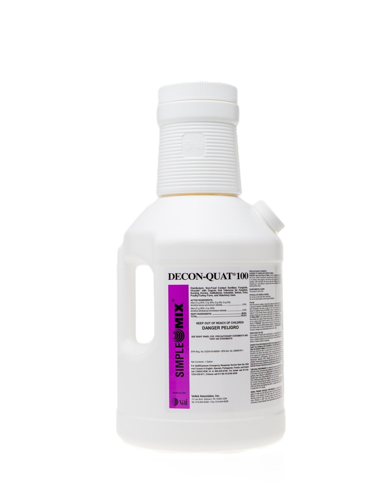 DECON-QUAT 100 DQ100-04-2Z | SimpleMix Estéril | 1 Galón