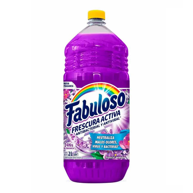 Fabuloso Lavanda 2L Limpiador Multiusos con Aroma Fresco y Duradero