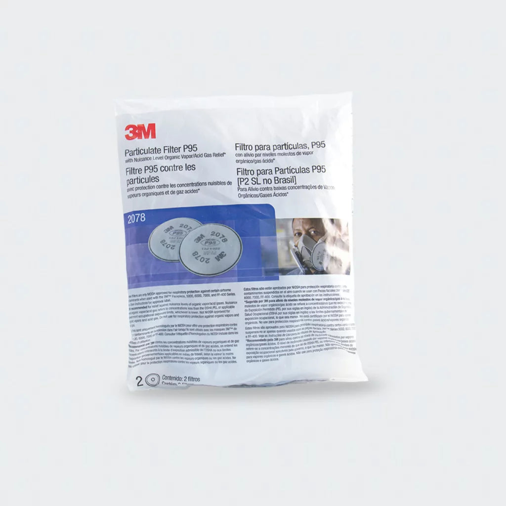 Filtro 3M 2078 P95 para Partículas Protección contra Polvo, Humos y Olores-4