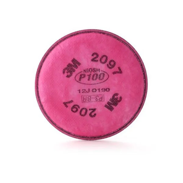 Filtro 3M 2097 P100 para Partículas Protección contra Polvos, Humos y Olores Paquete con 2 pza-2