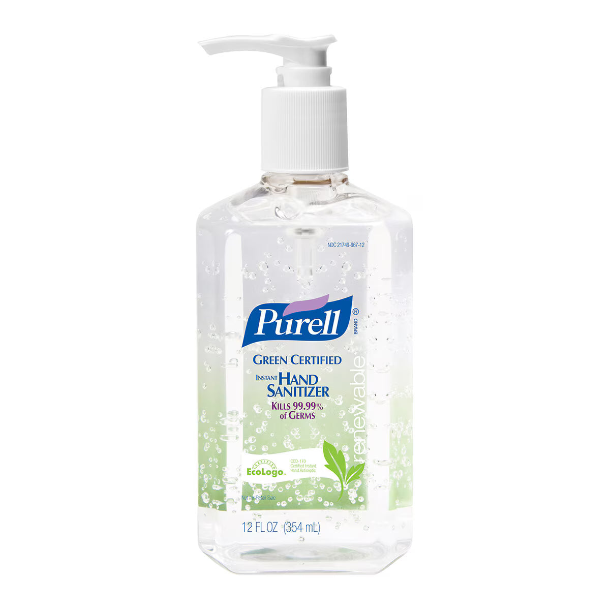 Gel Alcohólico Antiséptico para Manos Purell Higiene y Protección Instantánea Pza