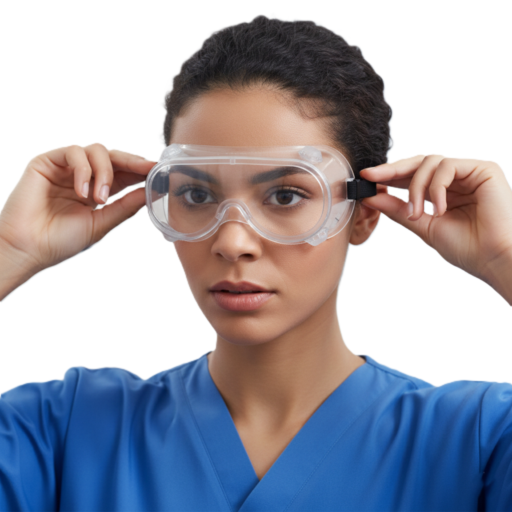 Goggle de Seguridad Transparente Orion AL-230 - Ventilación Directa y Ajuste Elástico-4