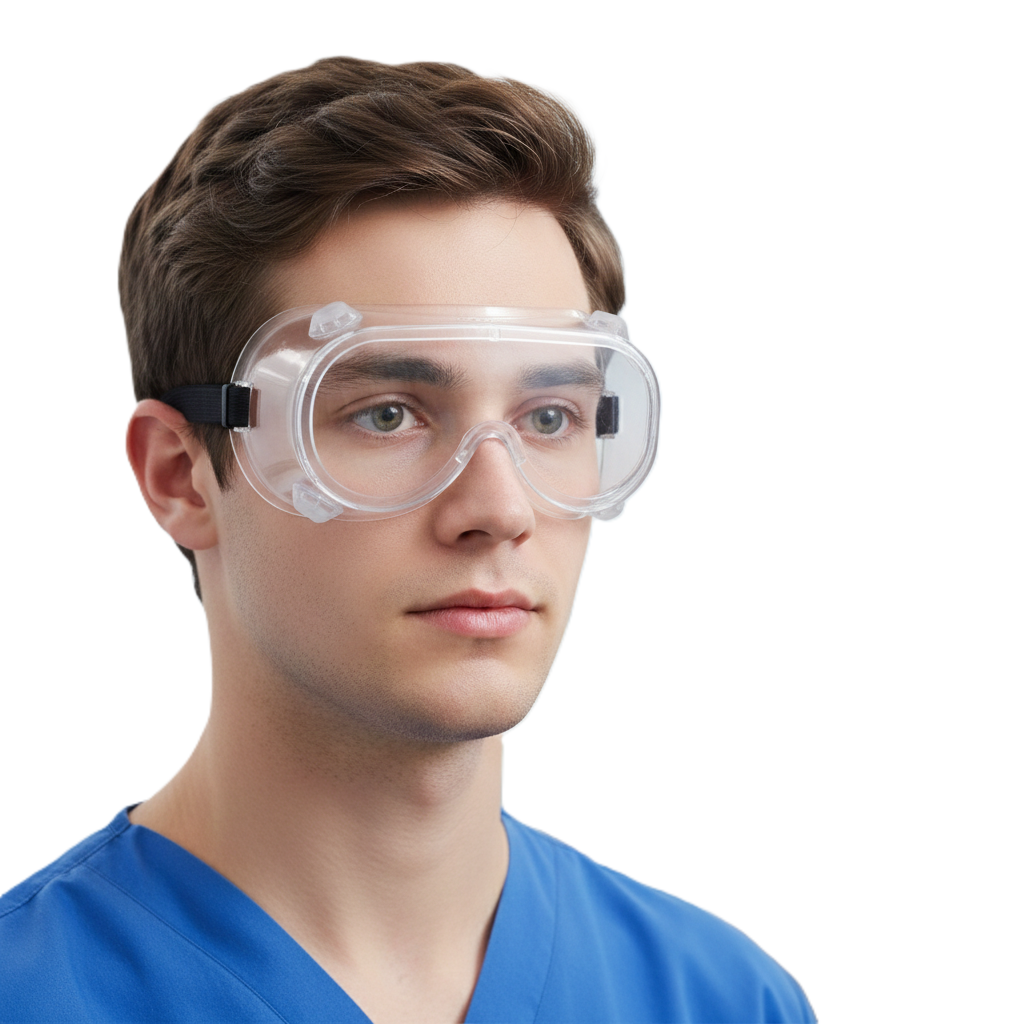 Goggle de Seguridad Transparente Orion AL-230 - Ventilación Directa y Ajuste Elástico-3