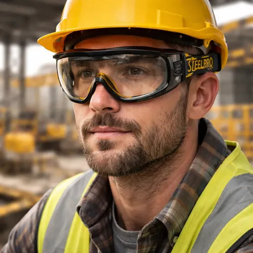 Goggle de Seguridad AL-SP-0001 Claro Steel Pro Protección Ocular Antiempañante Pza