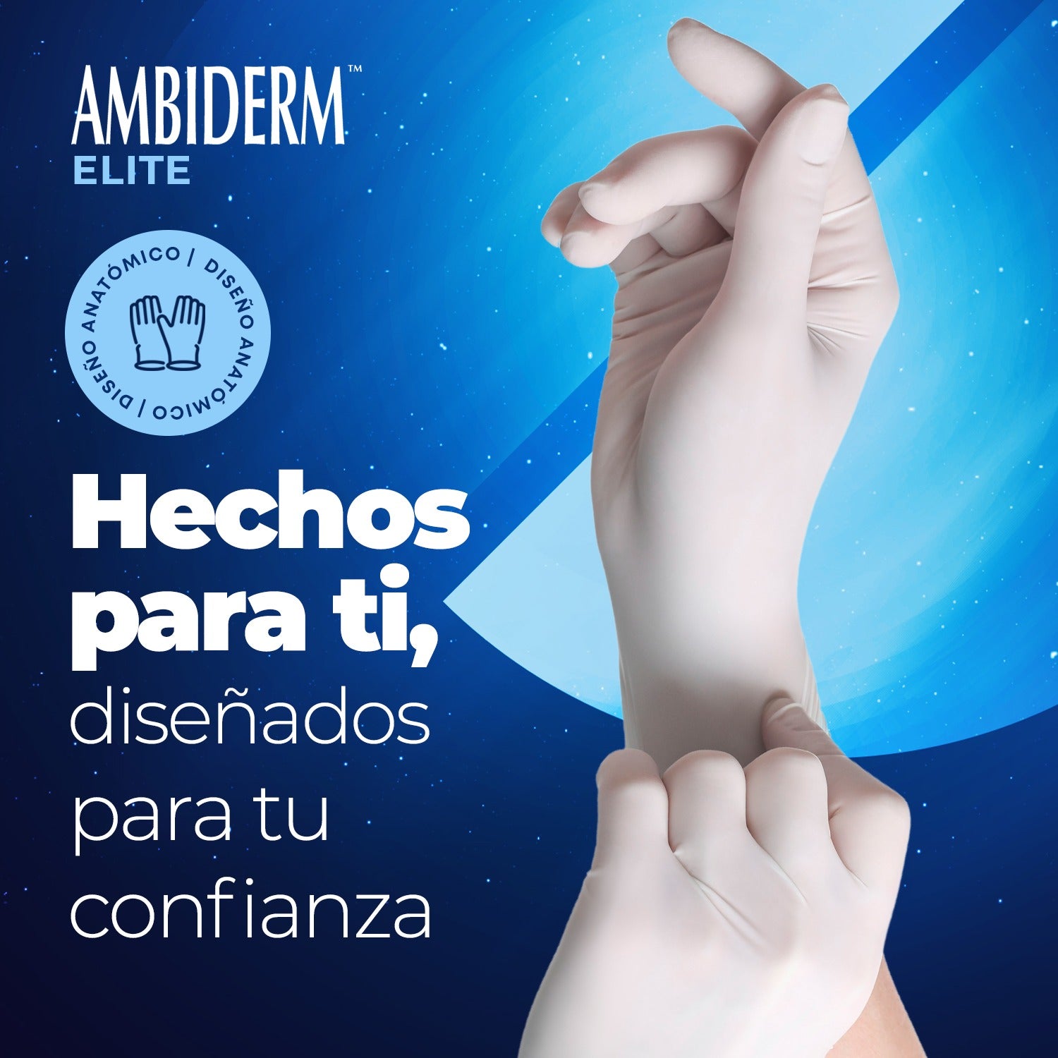 Guante de Látex Estéril Quirúrgico Bajo en Polvo Liso Ambiderm Elite 50 Pares-3