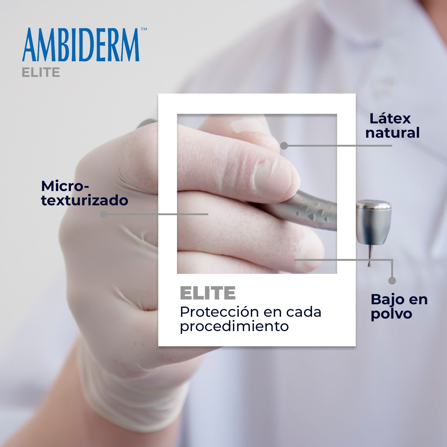Guante de Látex Estéril Quirúrgico Bajo en Polvo Liso Ambiderm Elite 50 Pares-5