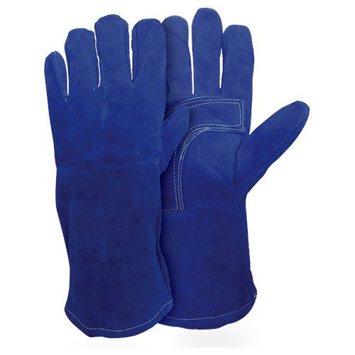 Guante Americano Azul con Hilo Kevlar Protección Anticorte Industrial Par-1
