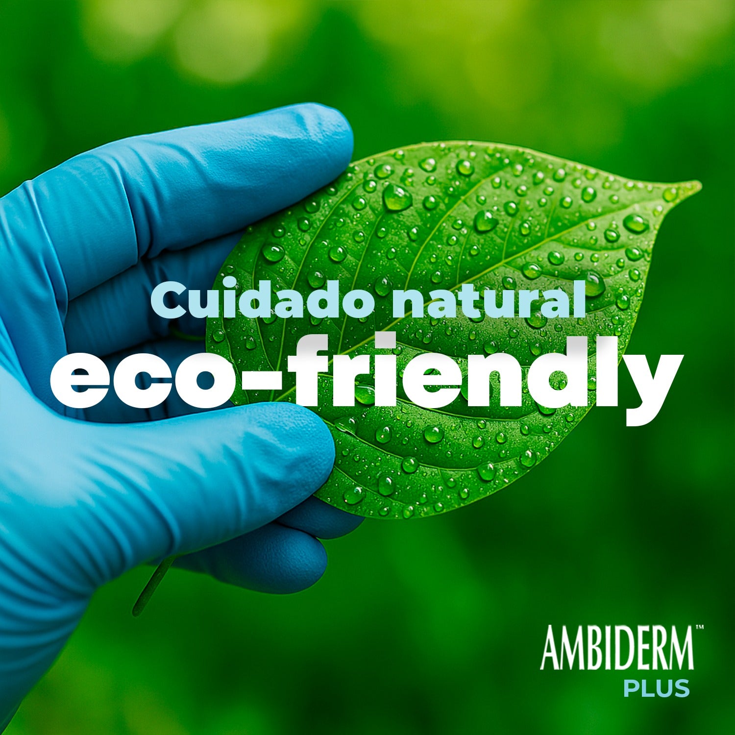 Guante de Látex Plus Azul Ambiderm Bajo en Polvo 100 Piezas-8