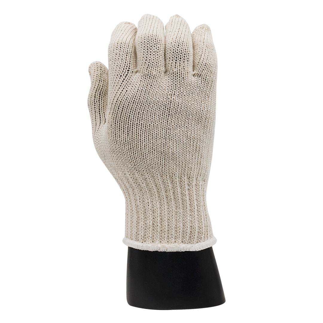 Guante Japonés de 75 gr Beige Ribete Blanco Par-2