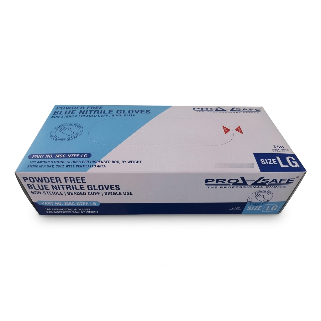 Guantes de Nitrilo Pro Safe | Sin Polvo | Caja 100 Pzas