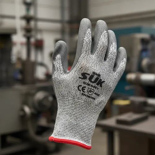 Guante de Polietileno con Fibra de Vidrio SUK-625 Protección Anticorte Par-2