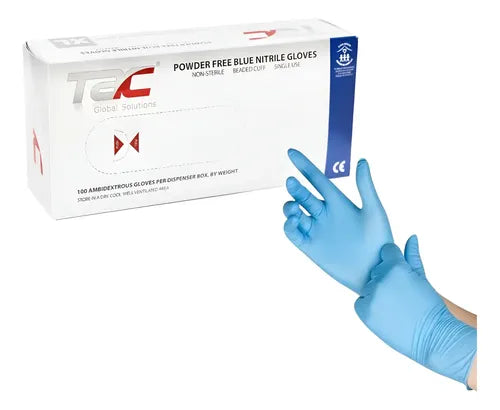 Guantes de Nitrilo Libres de Polvo TAC Protección Desechable de Alta Resistencia Caja C/100pza-3
