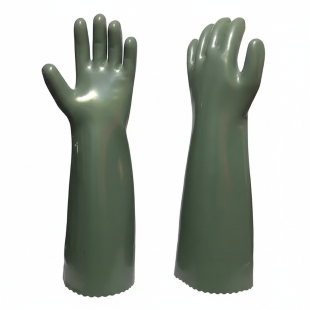 Guante de PVC Verde Vinilex 450 Adex Par